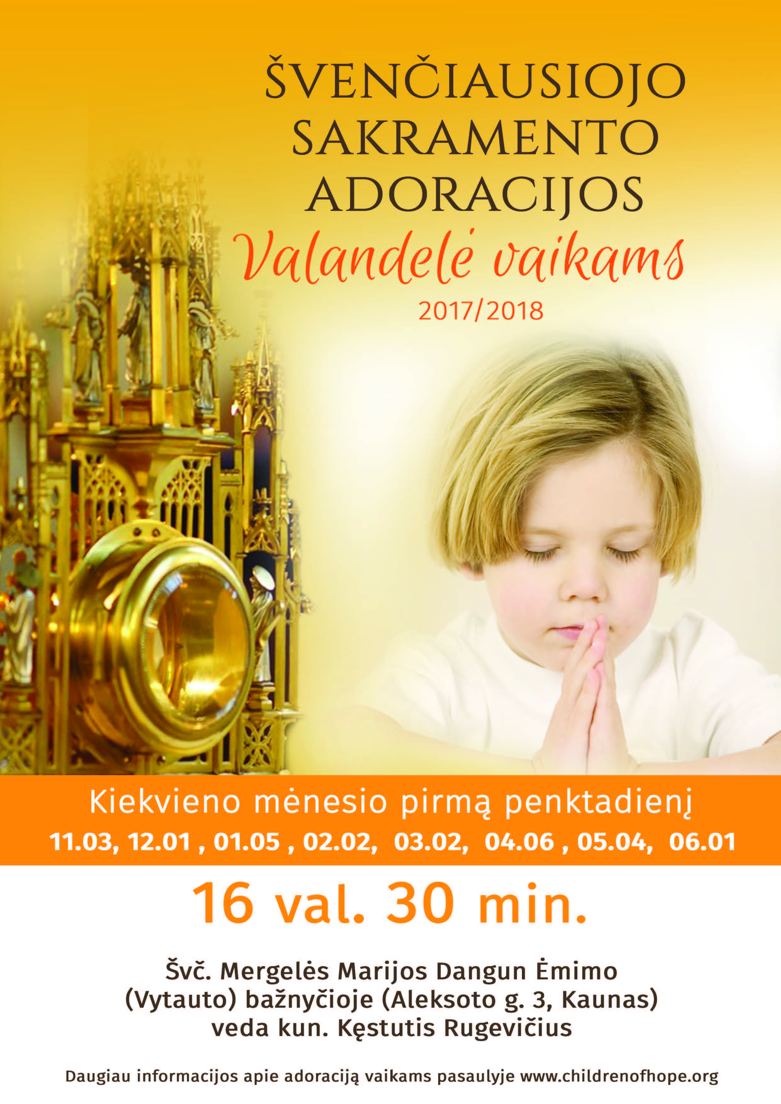 2017 2018 Vaiku adoracijos valandele kn vytautine