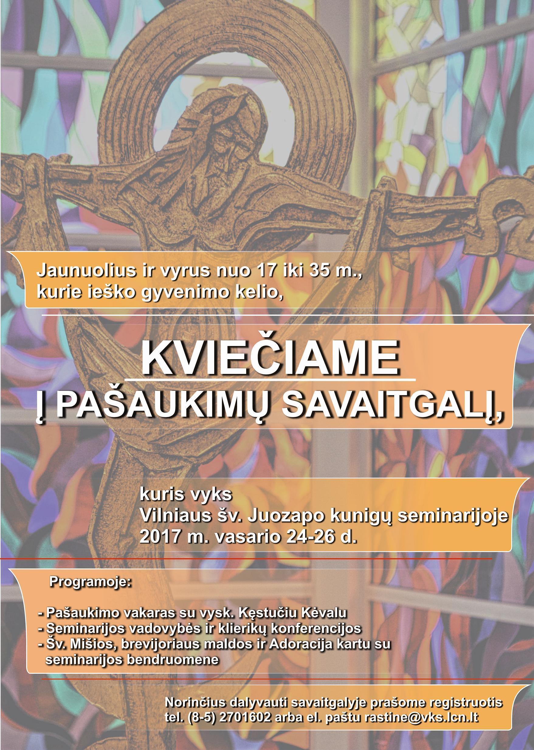 2017 vks pasaukimu savaitgalis