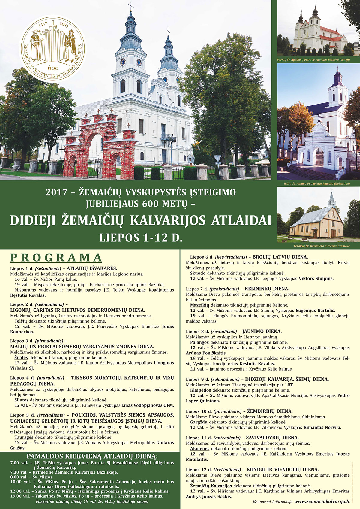 2017 zemaiciu kalvarijos atlaidai 1200