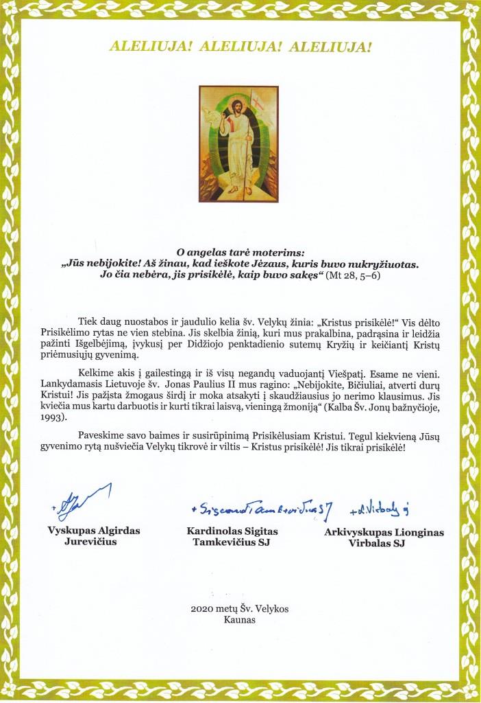 Velykų sveikinimas